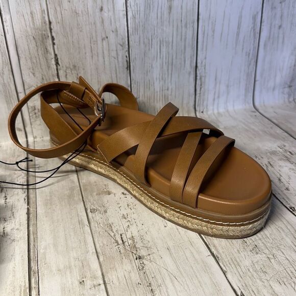 Universal Thread Women’s Tanna Platform Sandals Cognac size 8.5 - Picture 4 of 7
